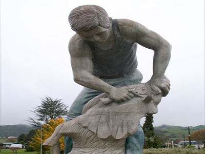 Shearer statue